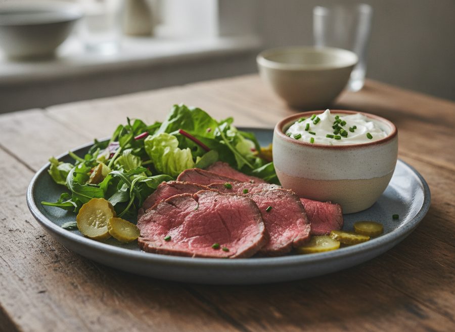 Cold Roast Beef Plate