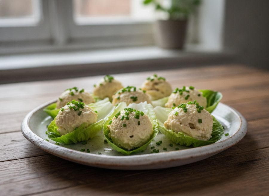 Chicken Mayo Lettuce Cups