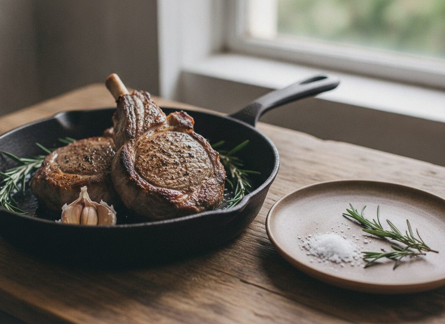 Lamb Steaks with Rosemary