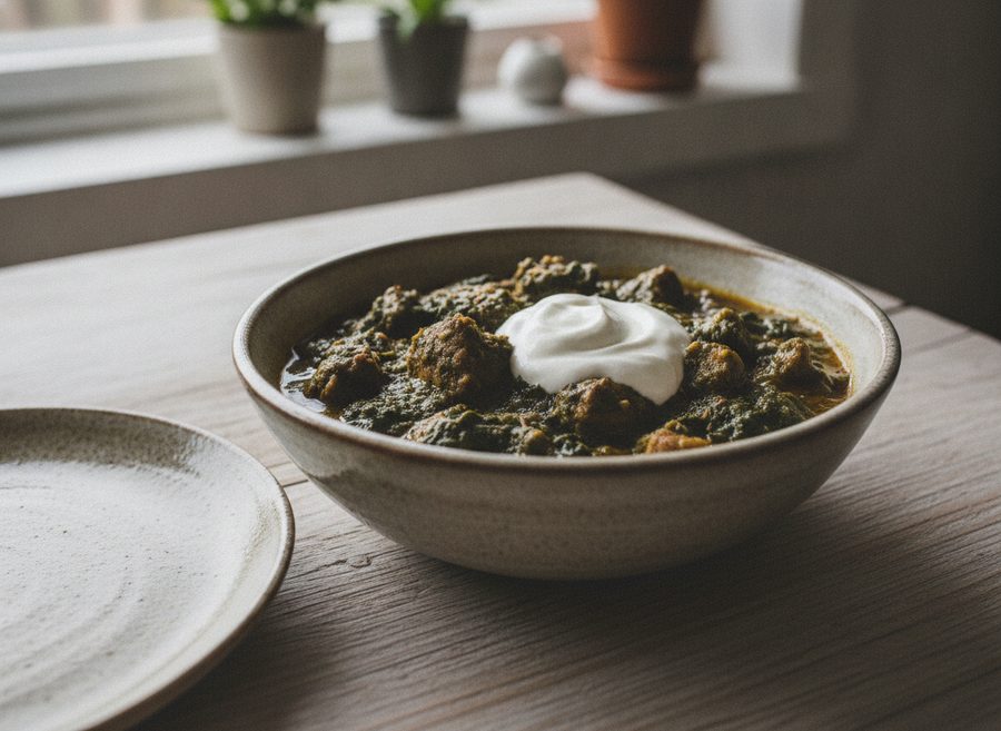 Lamb and Spinach Curry