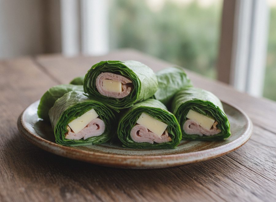 Turkey and Cheese Lettuce Wrap
