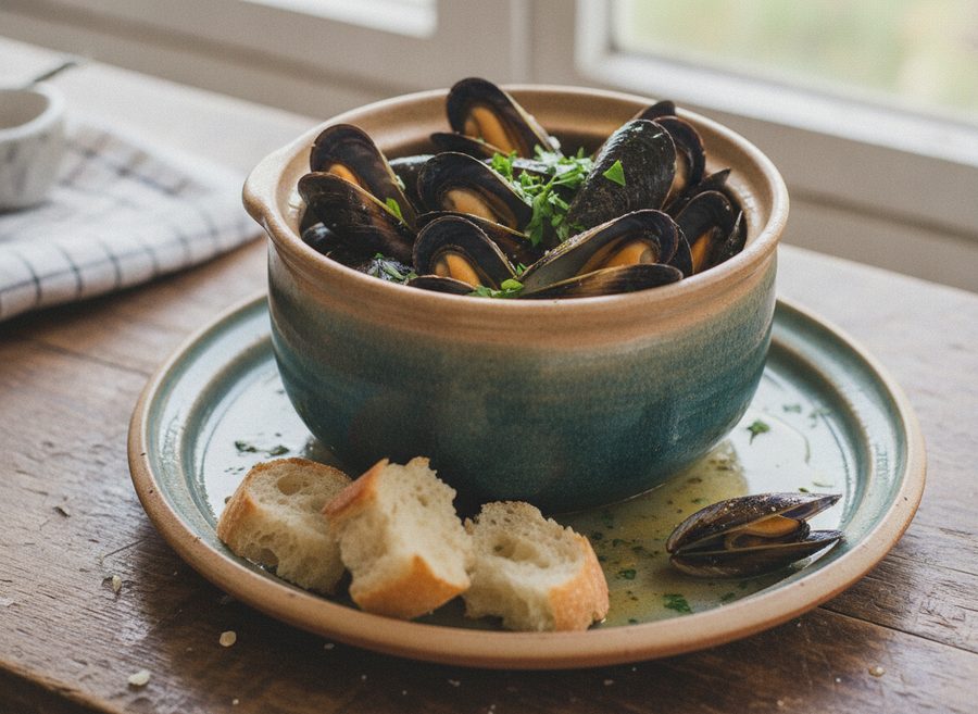 Mussels in Garlic