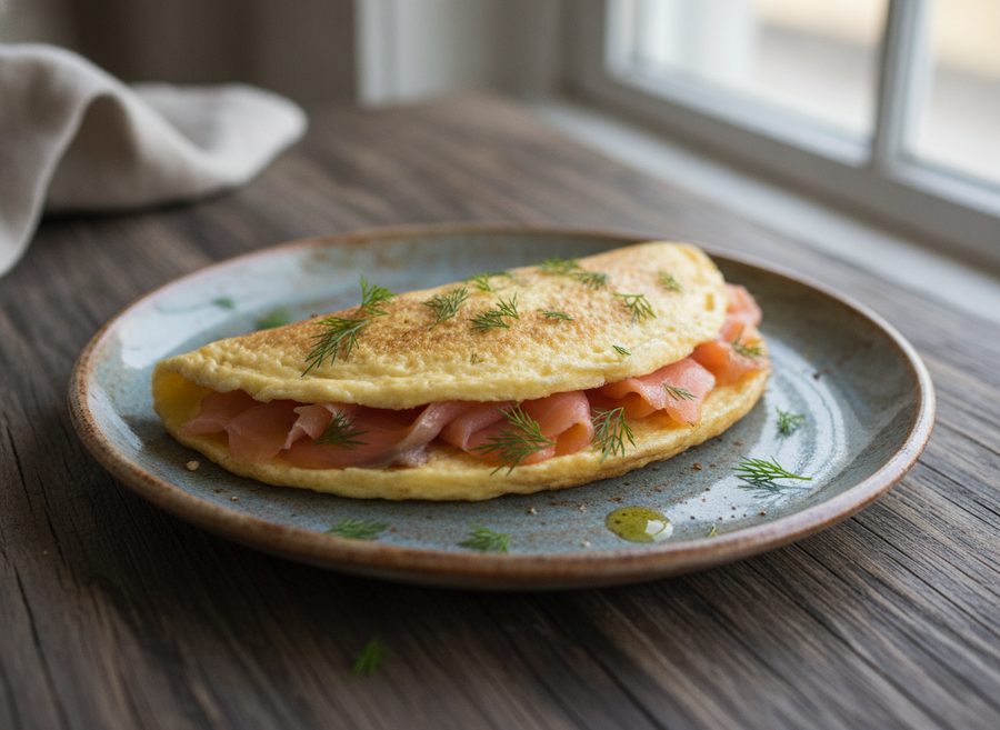 Smoked Salmon Omelette