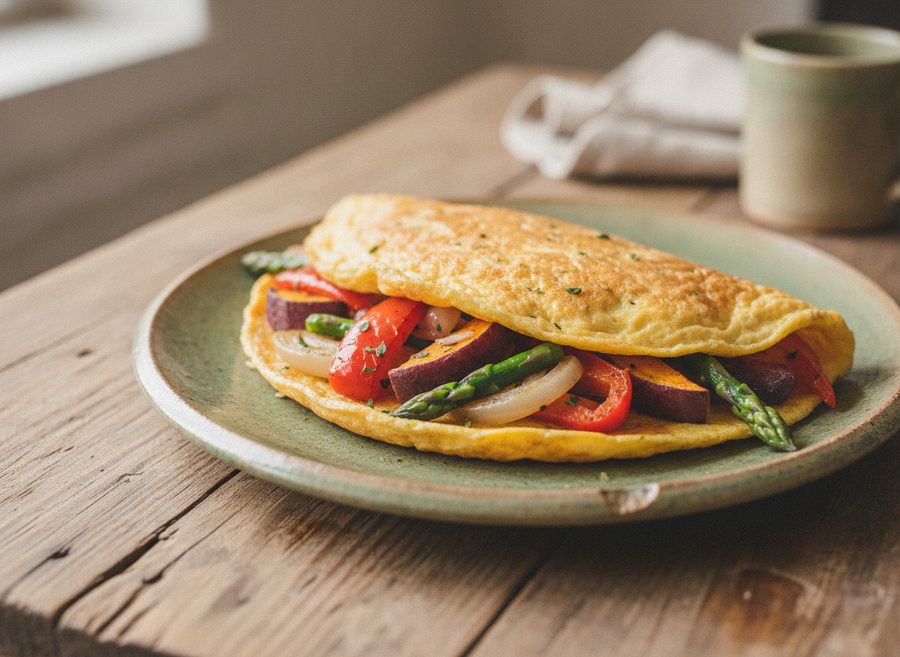 Leftover Veg Omelette