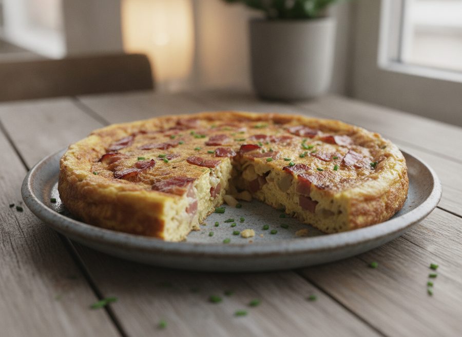 Bacon and Onion Frittata