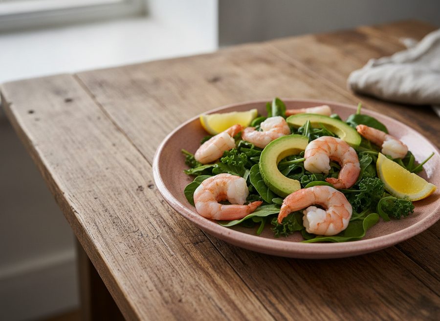 Simple Prawn and Avocado Salad