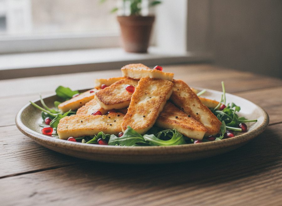 Halloumi and Rocket Salad