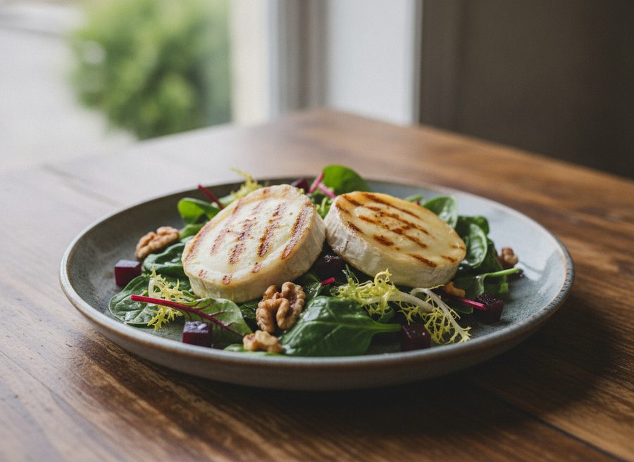 Grilled Goat's Cheese Salad