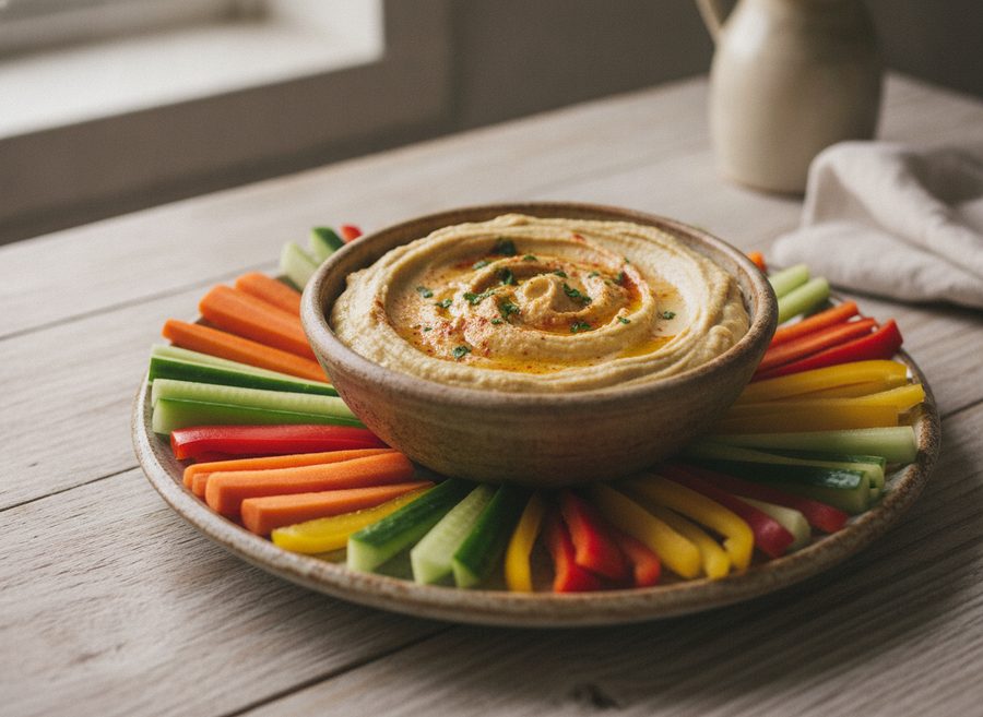 Hummus and Veg Sticks