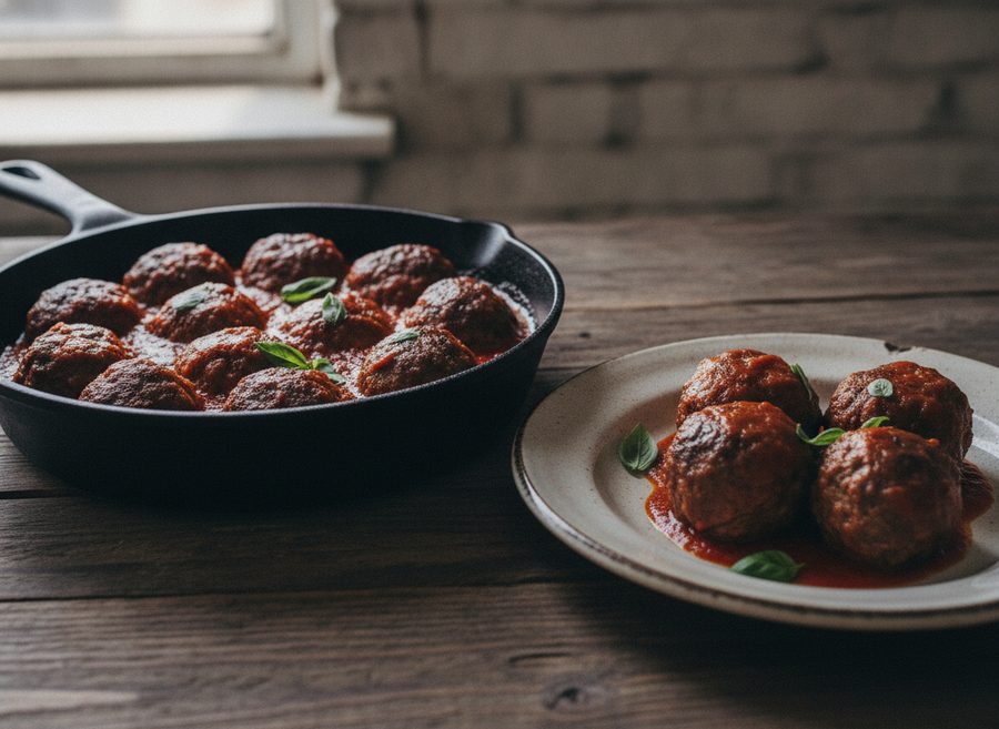 Simple Meatballs in Tomato Sauce