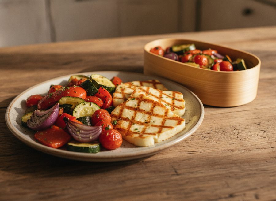 Halloumi and Veg Box