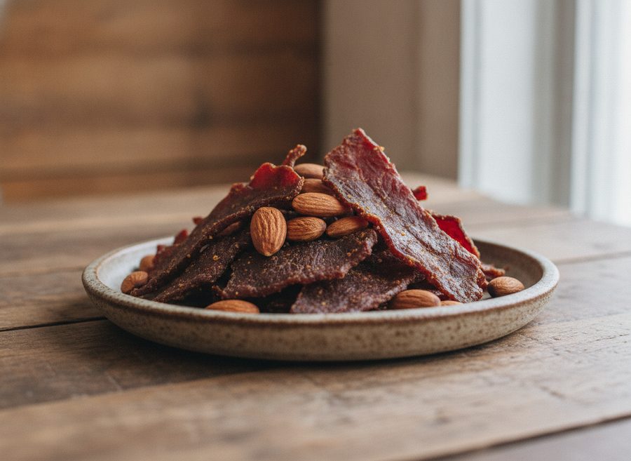 Beef Jerky and Nuts