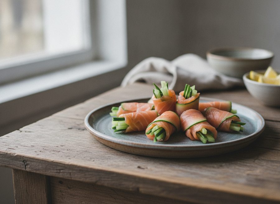 Smoked Salmon Roll-Ups