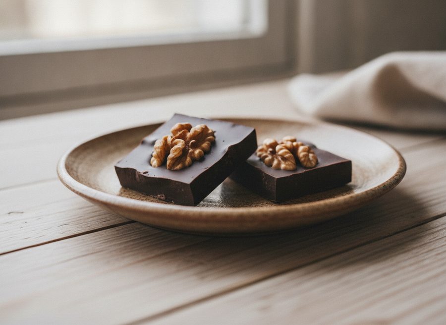 Dark Chocolate and Walnuts