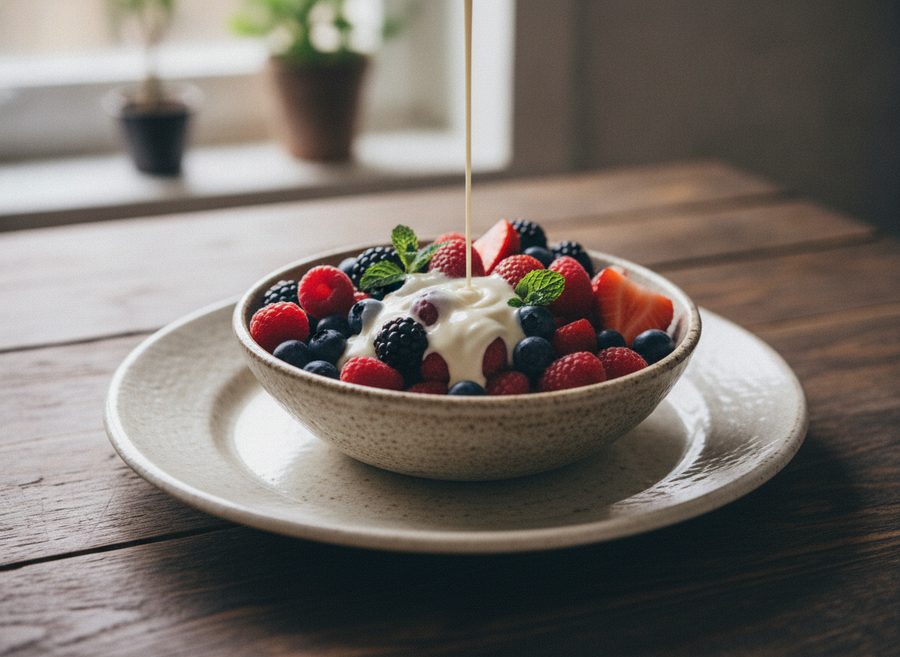 Simple Berries and Cream