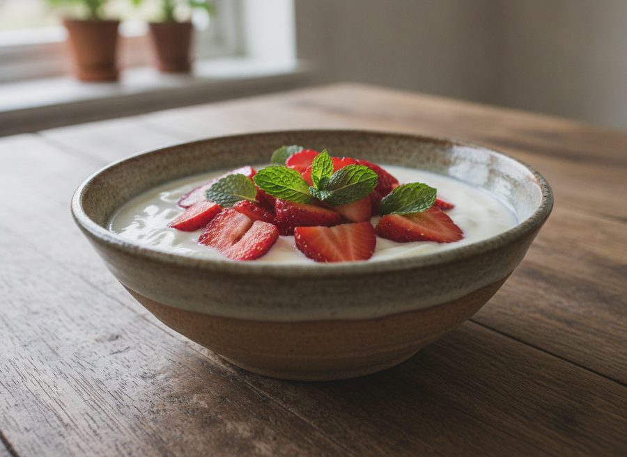 Strawberries and Yoghurt