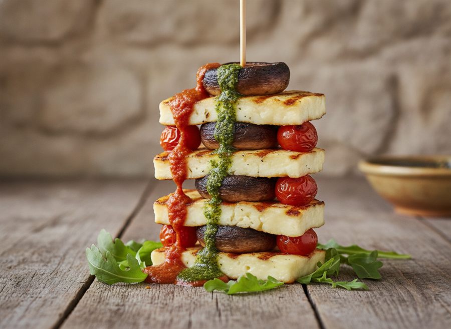 Halloumi & Portobello Burgers