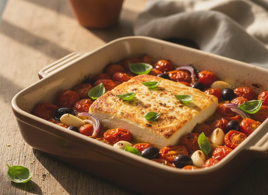 Greek Baked Feta & Tomatoes