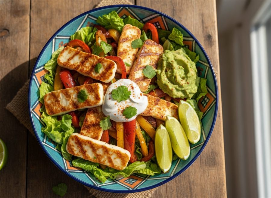 Halloumi Fajita Bowls