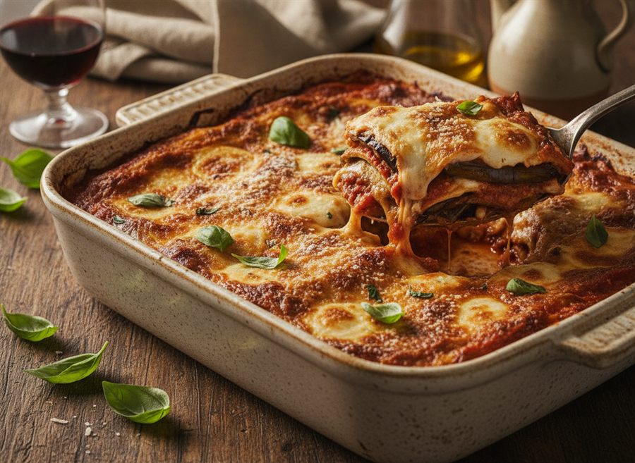 Aubergine Parmigiana