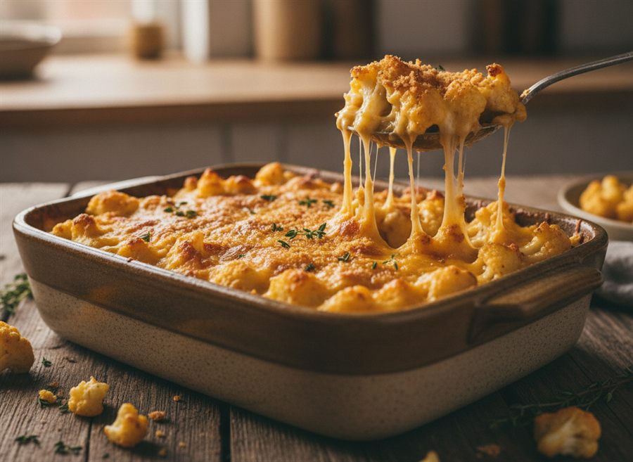 Cheesy Cauliflower ‘Mac’