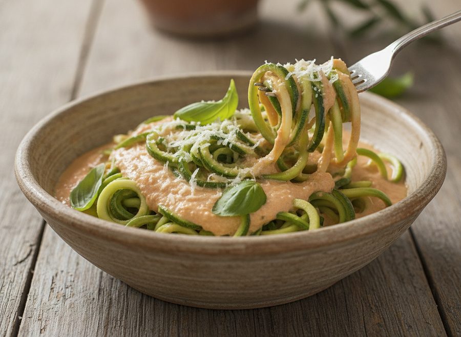 Creamy Tomato & Mascarpone Courgetti