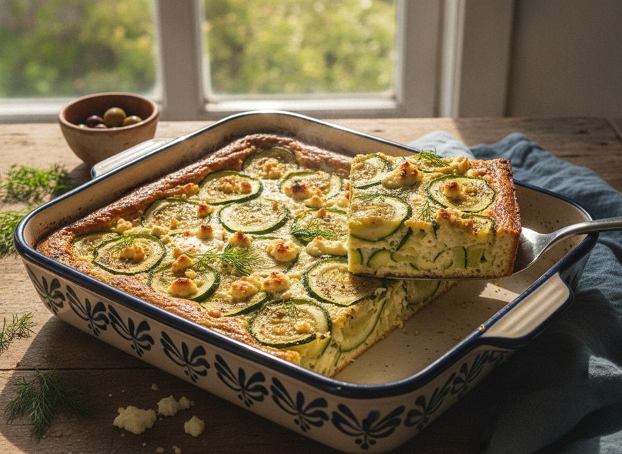 Greek Courgette & Feta Bake