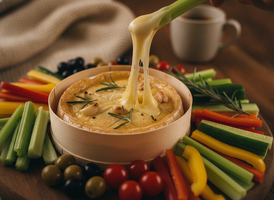 Baked Camembert with Vegetables