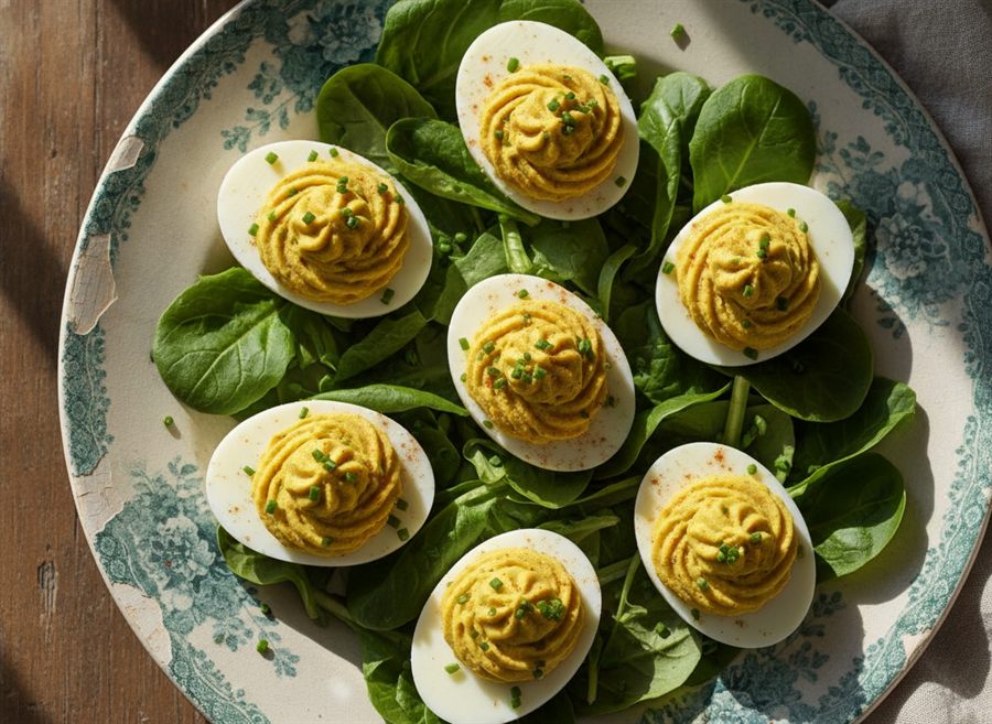 Curried Devilled Eggs