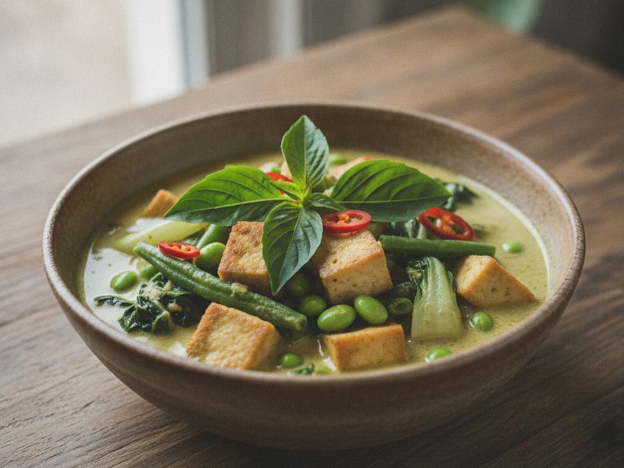 Tofu & Edamame Thai Green Curry