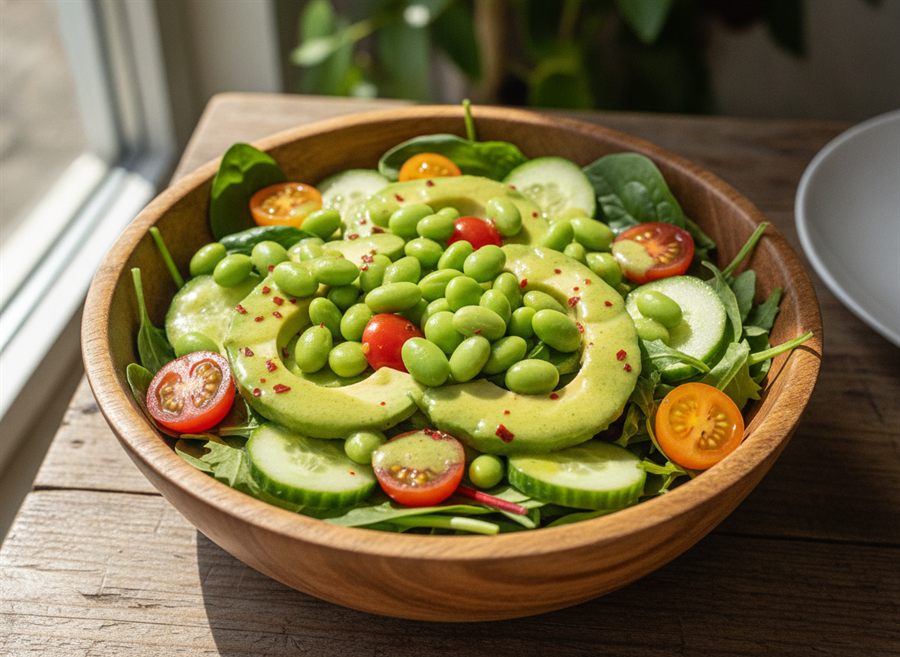 Edamame & Avocado Salad Bowl