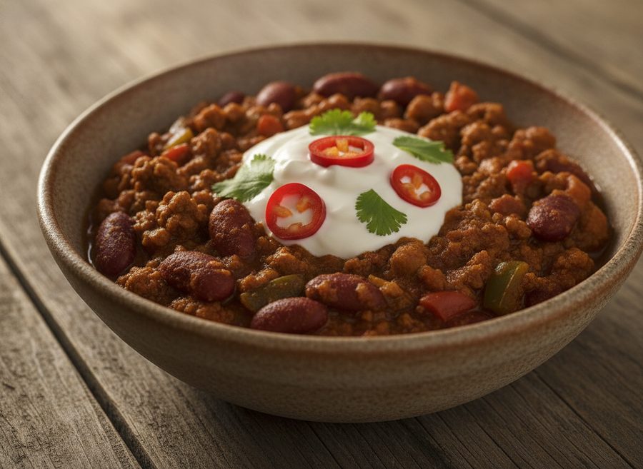 Vegan Chilli with Soya Mince
